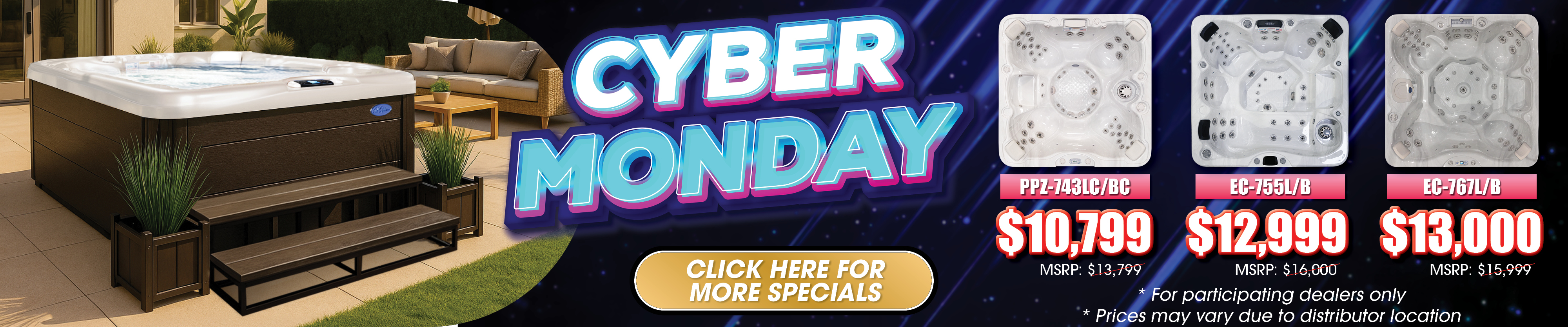 Calspas hot tub being used in a family setting - Haverhill